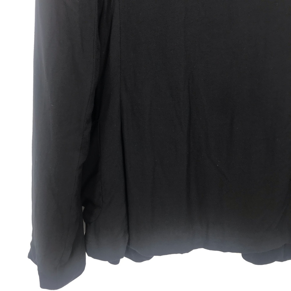 Talula Aritzia Black Lightweight Open Front Blazer Size 6 Minimalist Workwear - Picture 10 of 12